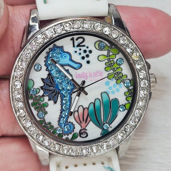Lady Katie Katie Pop Wristwatch NEW BATTERY UnderSea Seahorse LK20070712 - Picture 1 of 15